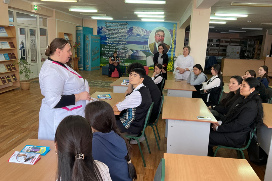 Денсаулық туралы — ашық: оқушылармен кездесу